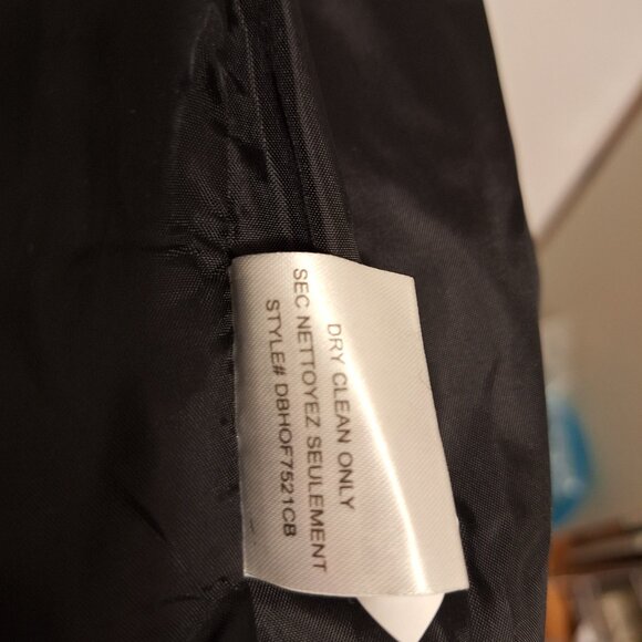 Long black and White wool blend jacket - Picture 11 of 12